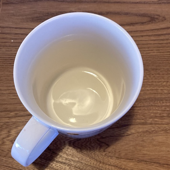 Starbucks Bone China Porcelain 2012 Christmas Mug White Gold Garland Accent - Picture 4 of 6